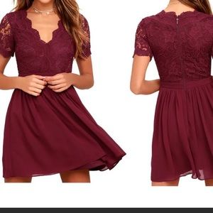 Lulu’s Angel in Disguise lace dress NWT